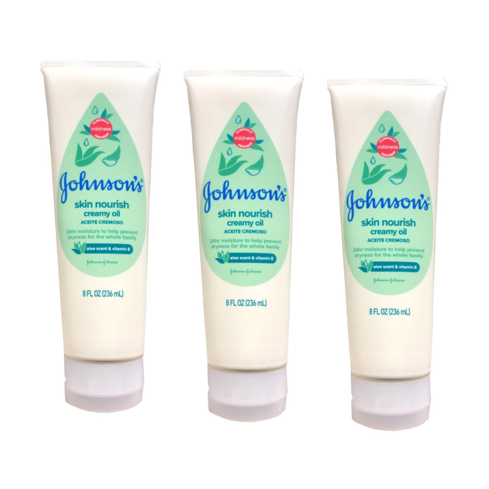 Johnson's Baby Johnson's Creamy Oil Moisturizing Baby Body Lotion, 8 Fl. Oz
