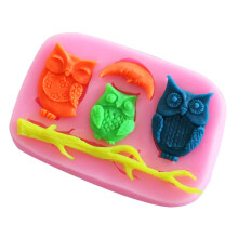 Owl Silikonform Für Schokoladenmousse Pudding Fondant