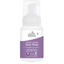 Earth Mama Beruhigende Lavendel Babywaschseife, Bio-Lavendel Körperwaschmittel für empfindliche Haut, 5,3 Fl Oz
