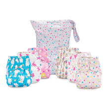 Simple Being Pannolini lavabili riutilizzabili Doppio tassello Taglia unica Regolabile Lavabili Morbido assorbente Copertura impermeabile Unisex
