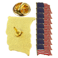 10 amerikanische flagge brosche lackierte anstecknadel faltbar