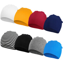 DRESHOW BQUBO Paquete de 8 Gorros para bebιs Gorros para bebιs Gorros para niρos reciιn Nacidos Gorros de Hospital de Punto Suaves y Lindos para