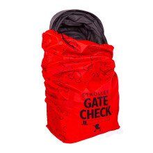 Disney Baby by J.L. Childress Gate Check Air Travel Bag for Single & Double Strollers, Red
