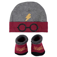 Harry Potter Babyjongens Muts en Bootieset - Baby Cadeauset met Hoed en Sokken voor 0-12 Maanden