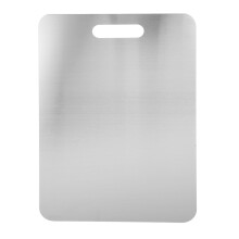 Edelstahl Schneidebrett Rutschfest Küchenutensil Silber