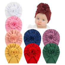 inSowni 8 Pack Solid Nursery Hospital Turbaani Hattu Lippalakki Pipo Konepelti kukkalla tytille pikkulapsille vastasyntyneille vauvoille