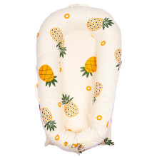 Fodera per lettino DockATot Deluxe - Ricambio ipoallergenico in cotone 100% - Ananas