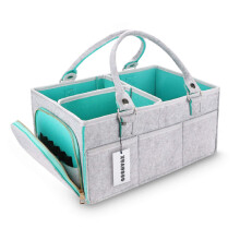 Babyluier Caddy Organizer voor jongen of meisje Grote opbergbak voor kinderkamer Draagbare houder Tote Bag voor commode en auto Babyshowercadeaus Pas