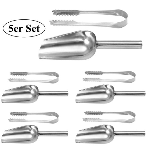 5 eiscreme-schaufeln + 5 eiszangen für buffet 1