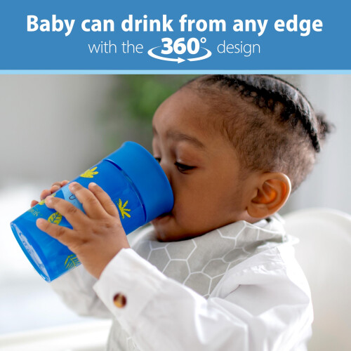 360 Tumbler Without Spout Blue Handleless 300ml 2