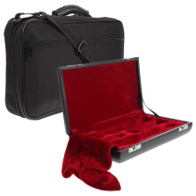 tragbarer oboen-koffer und - rucksack (schwarz)