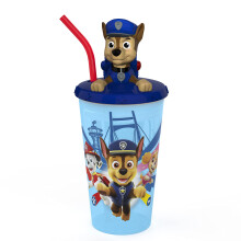 Paw Patrol waterfles met rietje