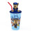 Paw Patrol Wasserflasche mit Strohhalm 1