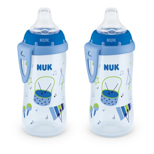NUK Active Sippy Cup 10 oz 2er Pack 8+ Monate Blau