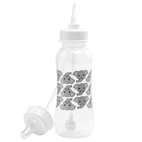 Händefreies Babyflasche - Anti-Kolik Selbstfütterungssystem 9 oz (1 Pack - Elefant)