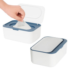 2 Pack Doekjes Dispenser, Houder voor Baby & Volwassenen, Seposeve Navulbare Container, Houdt Doekjes Vers, Eenvoudig Gebruik
