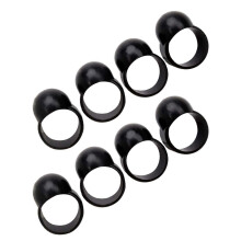 8-teiliges Zungentrommel-Finger-Ethertrommel-Klopf-Tool, schwarz