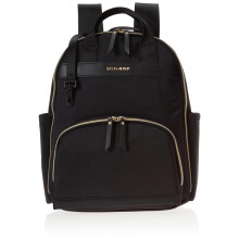 Zaino per borsa per pannolini Skip Hop: borsa da viaggio multifunzionale per bambini Enviluxe con fasciatoio e cinghie per passeggino, ecologica,