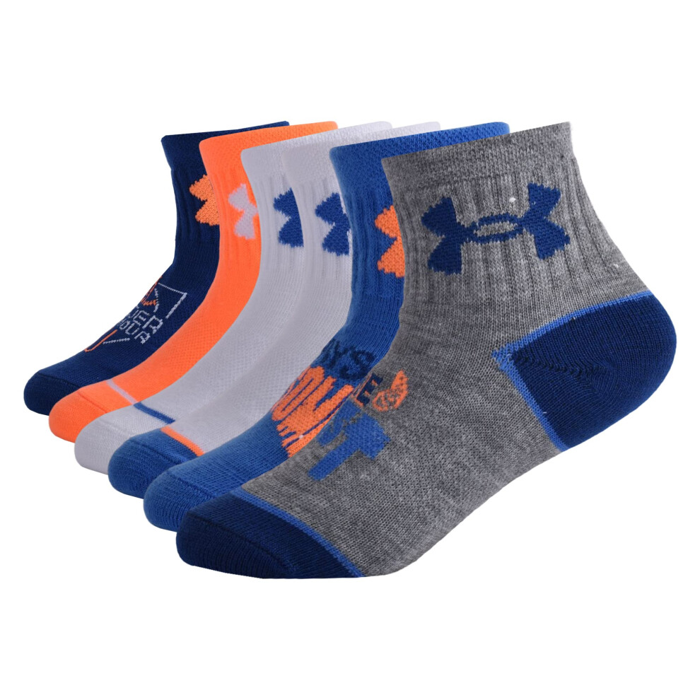 Under Armour Baby Boys Multi Pack Beast Essential Quarter Sock Heather 0-6 Months Light/Gray