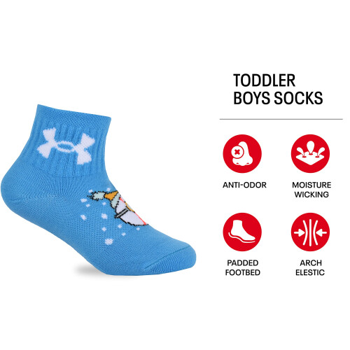 Under Armour Under Armour Boys Multi Pack Quarter Sock Holiday Multi 0–6 Monate US 1
