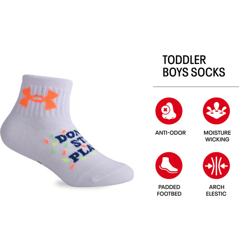 Under Armour Under Armour Baby Boys Multi Pack Donut Essential Quarter Sock Multi 612 Monate 1