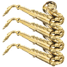 4 kunststoff saxophon modell gold diy bastelset dekomodell