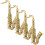 4 kunststoff saxophon modell gold diy bastelset dekomodell 2