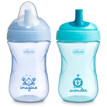 Chicco Sport Spout Trainer med Halvfast, Bitbeständig Pip och Spillfri Lock 9oz