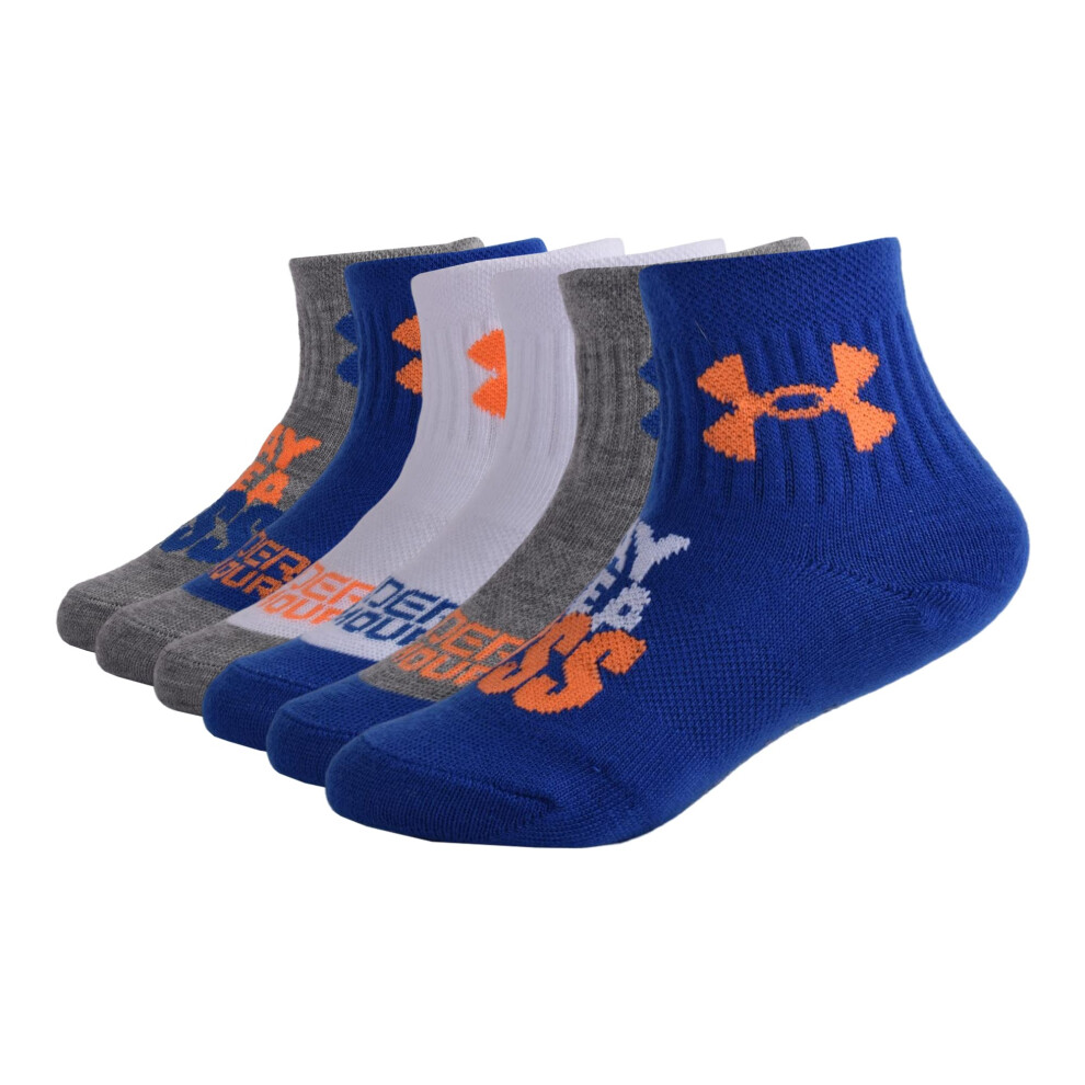 Under Armour Baby Boys Multi Pack Play Essential Quarter Sock Royal 2T-4T Blue