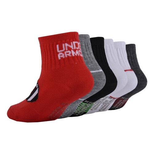 Under Armour Under Armour Baby Boys Multi Pack Longest Yard Essentials Quarter Sock Multi 0-6 Monate 1