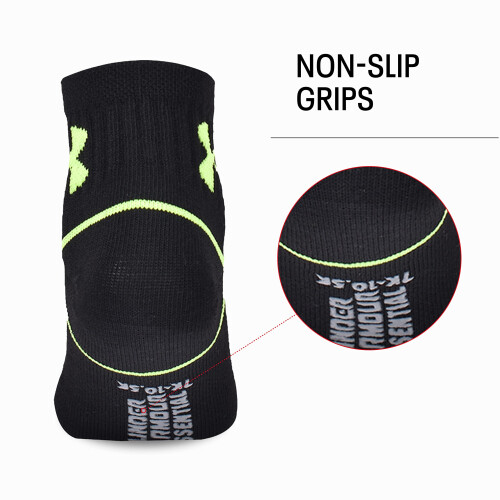 Under Armour Under Armour Baby Boys Multi Pack Basic Essential Quarter Sok Sort 12-24 m?neder 2