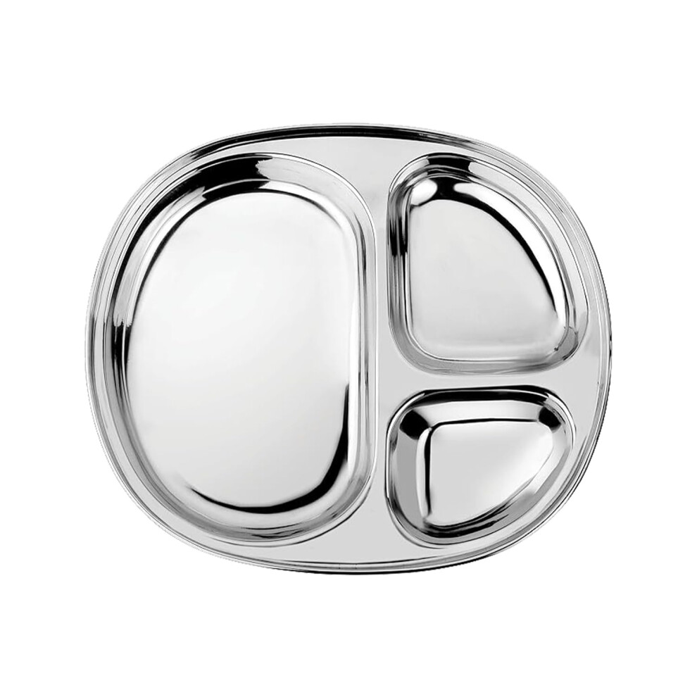 Stainless Steel Kids Plates - Divided Toddler Plates Pediatrician Designed Non Toxic Toddler Plate Camping Plate Bpa Free & Dishwasher Saf Ahimsa