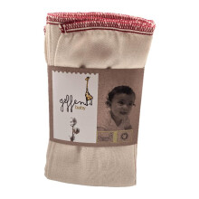 Geffen Lot de 6 couches lavables pr-plies pour bb - Chiffons de rot pour bb - Doublures lavables et rutilisables en coton biologique - Cou