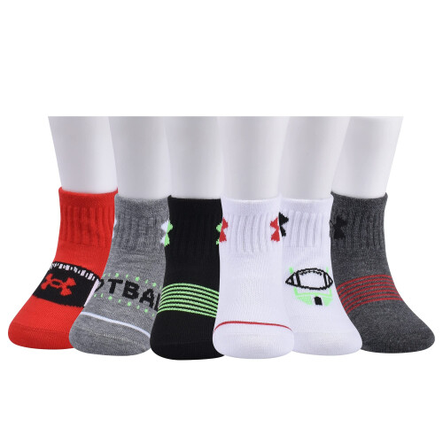 Under Armour Under Armour Baby Boys Multi Pack Langste Yard Essentials Quarter Sock Multi 2T-4T 2