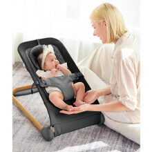 Fodoss Sdraietta Portatile Seggiolino per Neonati Design ergonomico Sdraietta Sdraietta per Neonati 0-12 Mesi Nero