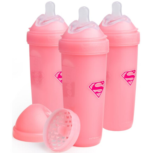 Herobility dubbla anti-kolik nappflaskor - 12 fl oz/340 ml - 3-pack