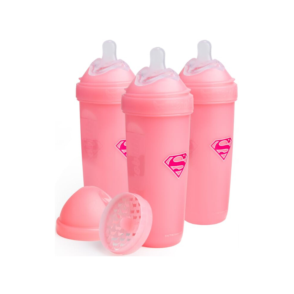 Double Anti-Colic Baby Bottles - 12 Fl Oz/340Ml - 3-Pack Herobility