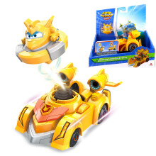 Alpha Group Super Wings Gouden Jongen Draaiende Strijd Tops & Auto's Speelgoed, Gele Auto's voor Kinderen 3+