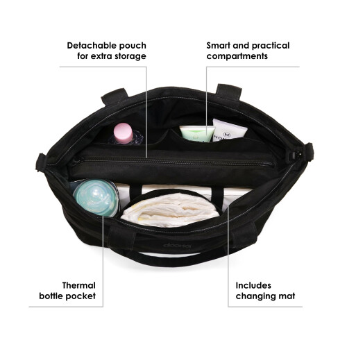 Borsa tote DOONA Essentials Nitro nera 2