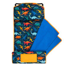 Wildkin Tapete acolchado moderno de microfibra con almohada reutilizable para niρos y niρas Ideal para tapete para dormir de primaria Materiales