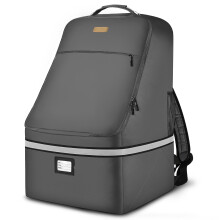 Bolsa de viaje para asiento de automσvil - Portador de asiento de automσvil acolchado con asa de cable de acero y rayas reflectantes Bolsa de con