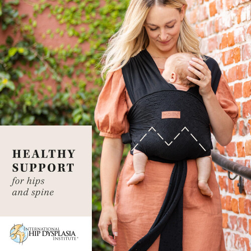 MOBY Easy Wrap Carrier von Petunia Pickle Bottom  schwarze se 1