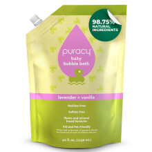 Puracy Bagnoschiuma per bambini Delicatamente profumato con vera lavanda e vaniglia Bagnoschiuma naturale al 98,75% per bambini Idratanti a base