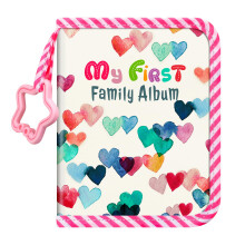 Fintie Album Fotografico per Bambini 10x15 cm 18 Foto Il Mio Primo Album di Famiglia Libro con Copertina in Tessuto Morbido e Gancio per Neonati/