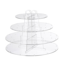 1 4-lagiger lutscher-ausstellungsständer, transparenter halter