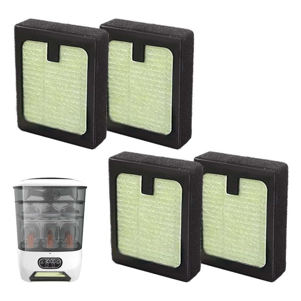 4Pcs Hepa Filter Replacement Compatible With Baby Brezza Bottle Dryer Advanced And Baby Brezza Bottle Washer Pro Havansidy