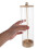 durchsichtiger strohhalme-dispenser mit holzdeckel für , büro 4