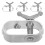 4-teiliges Drahtseilspanner-Set, robuste Kabelspanner für Seile 3