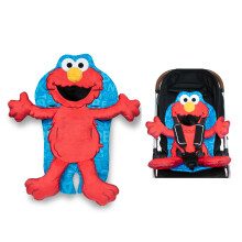 Sesame Street Elmo Buggy Kussen door Delta Children - Universele Kussen voor Baby's en Peuters - Wasbaar, Rood