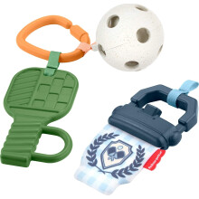 Fisher-Price Baby Toys Mini Me Moments Lets Play Pickleball Set, 3 Sport-Themed Activiteiten voor 3+ Maanden